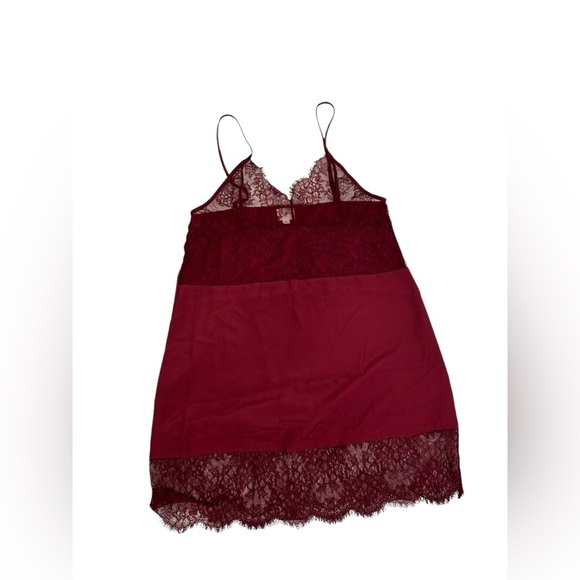 Cami NYC Silk Blend Slip Lace Sheer Lingerie Dress Red Size Small - Picture 7 of 12